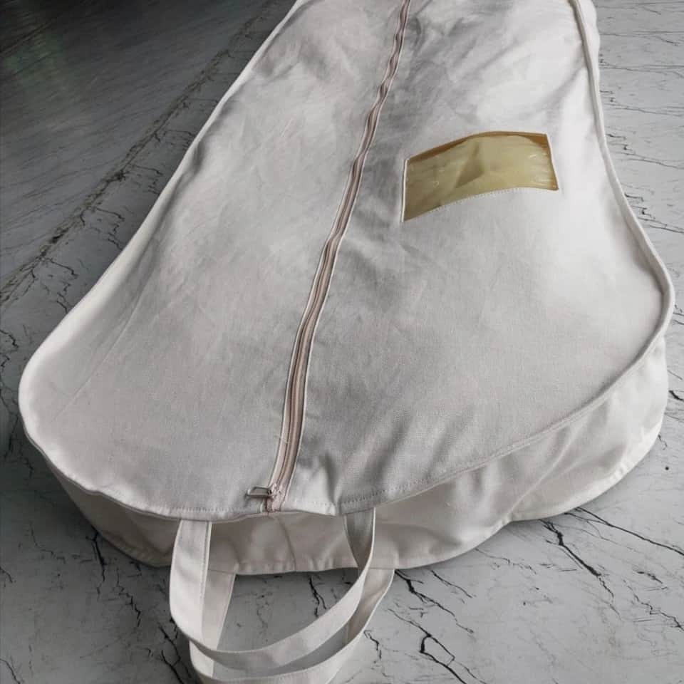 Cotton Garment Bag with 6-Inch Gusset for Wide Clothes