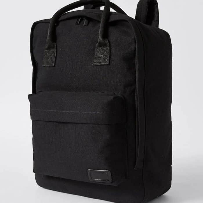 Black Canvas Backpack