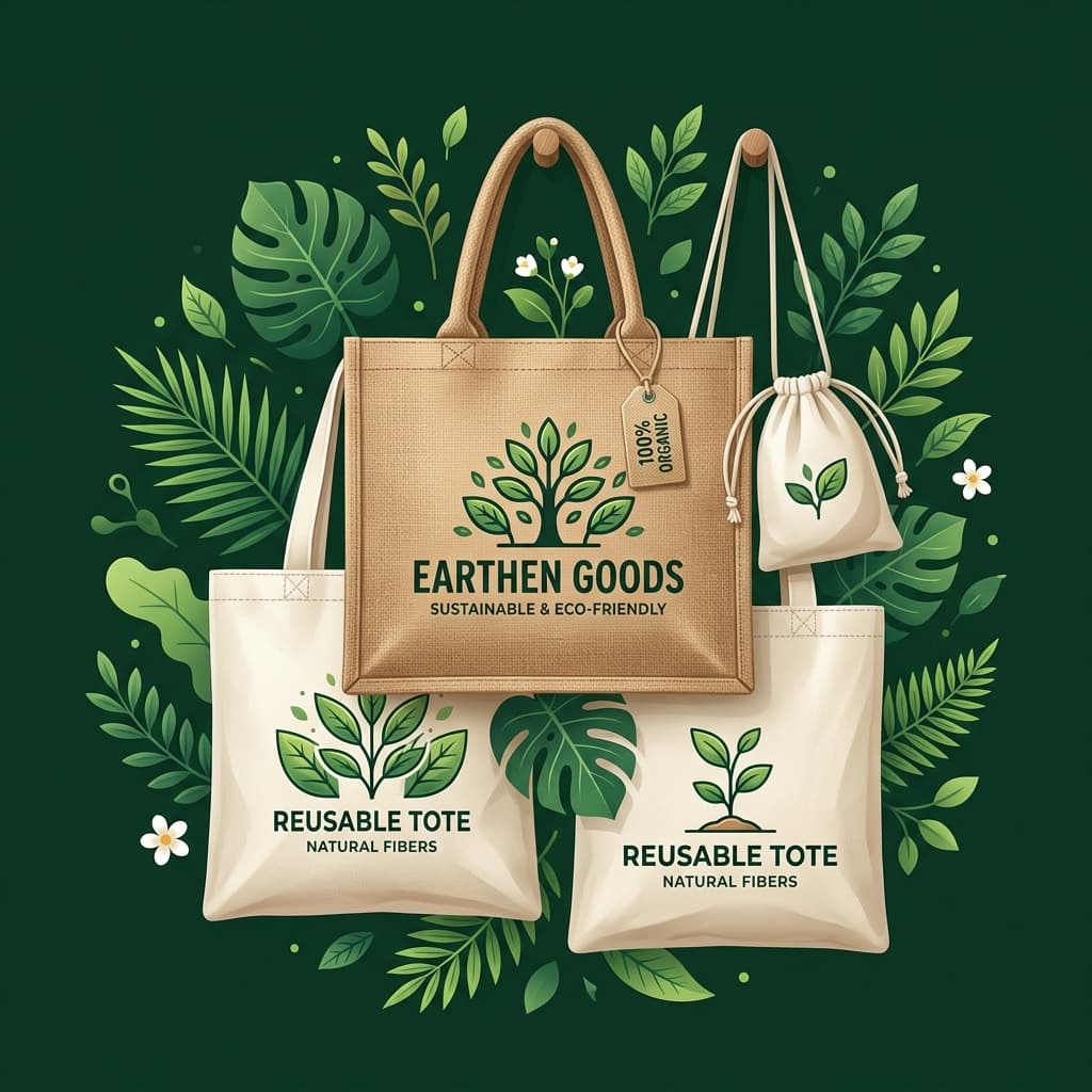 Vilpos Bags Eco-Friendly Packaging Illustration