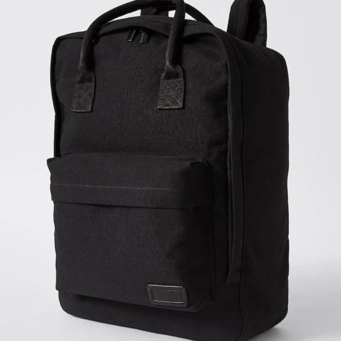 Black Canvas Backpack