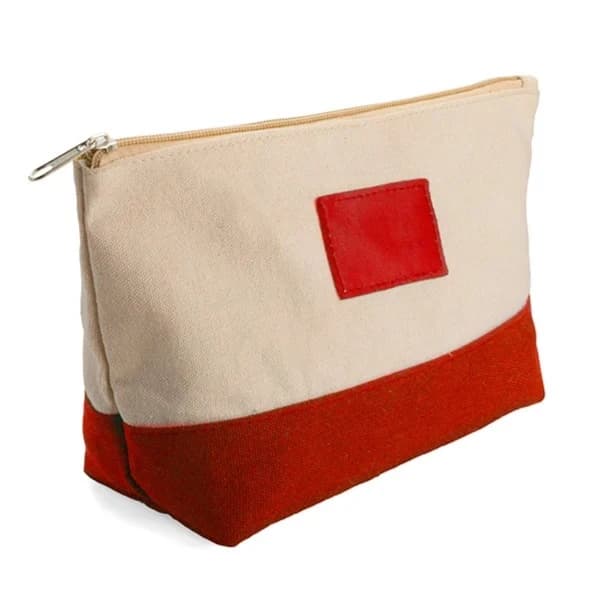 Personalised canvas makeup bags