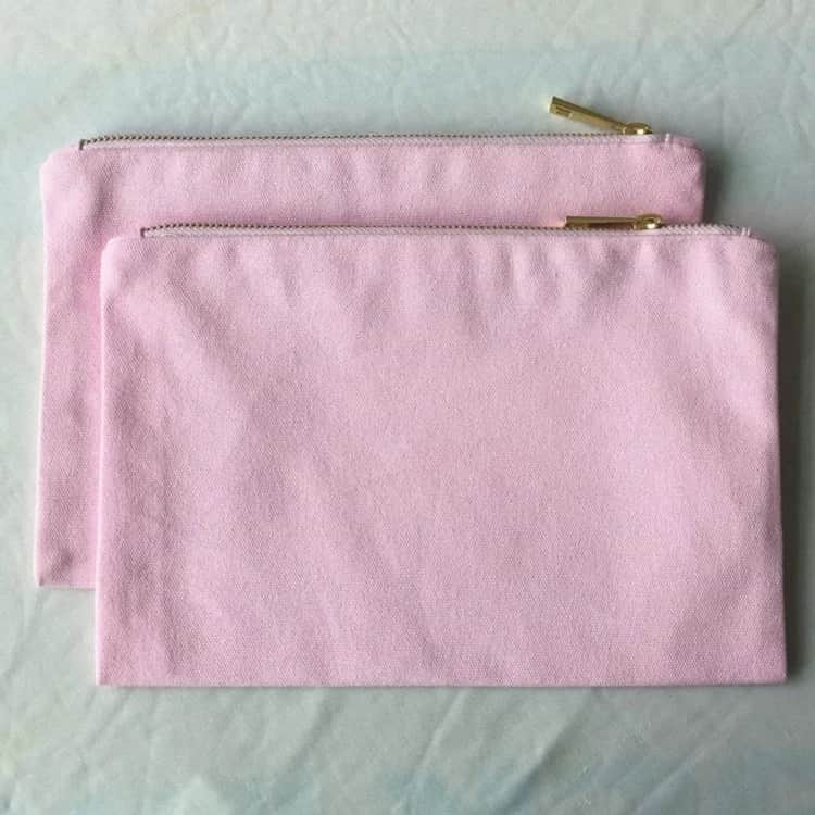 Canvas makeup bags