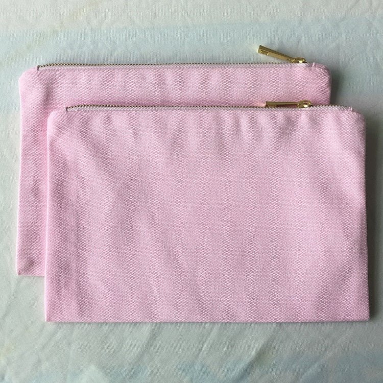 Canvas makeup bags