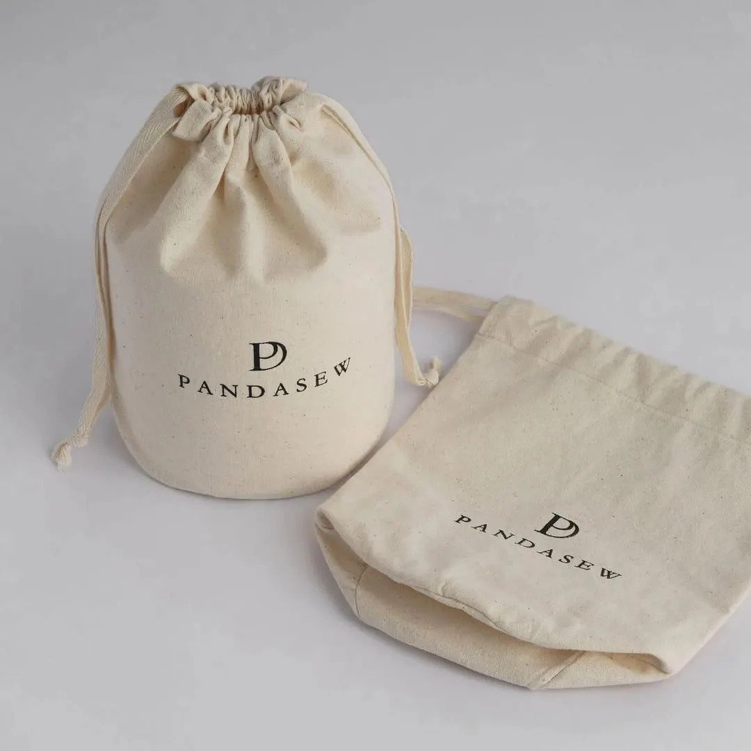 Personalised canvas drawstring bags